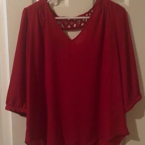 Red blouse